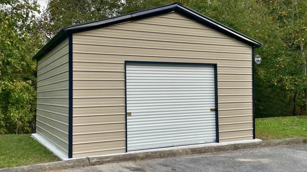 doublewide-metal-garage-sku18